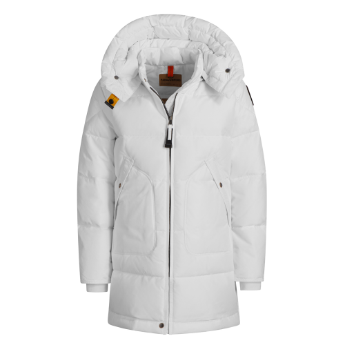 Girls Off White Long Bear Padded Hooded Coat 80878 by Parajumpers from Hurleys