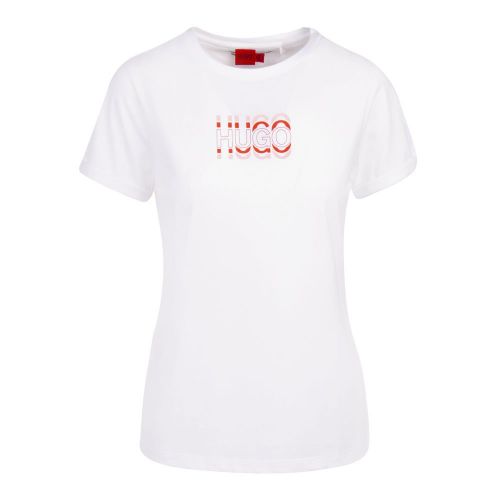Womens White The Slim Tee 11 S/s T Shirt 93251 by HUGO from Hurleys