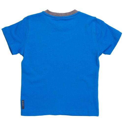 Boys Bright Blue Small Logo S/s Tee Shirt 6497 by Armani Junior from Hurleys