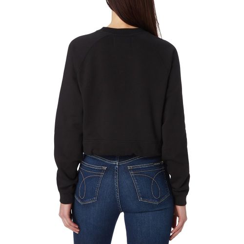 Womens Black Institutional Logo Pull Sweat Top 80907 by Calvin Klein from Hurleys