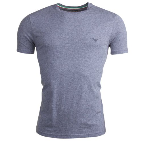 Mens Grey Melange Small Logo S/s T Shirt 15047 by Emporio Armani from Hurleys