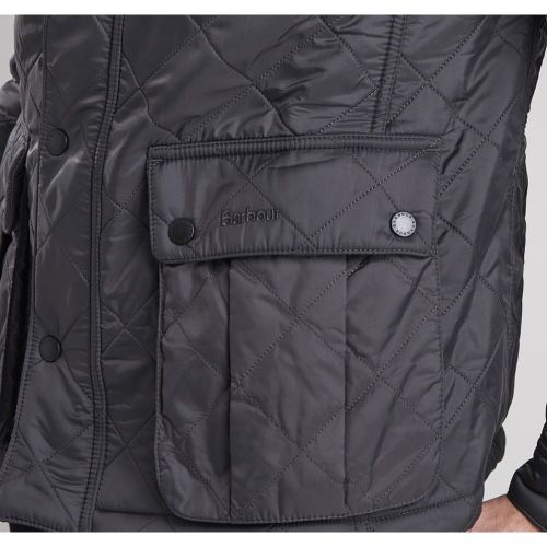 Mens Charcoal Ariel Polarquilt Jacket 64677 by Barbour International from Hurleys