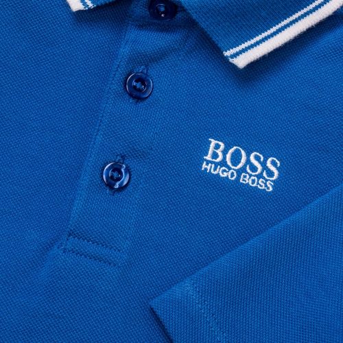 Baby Turquoise Branded Tipped L/s Polo Shirt 65334 by BOSS from Hurleys