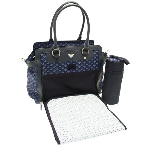 Baby Navy Eagle Logo Changing Bag 6238 by Armani Junior from Hurleys