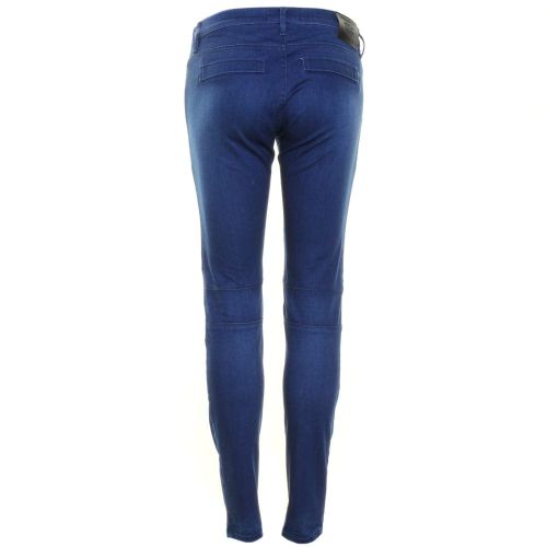 Womens Blue Winaryde Biker Skinny Fit Jeans 42173 by Replay from Hurleys