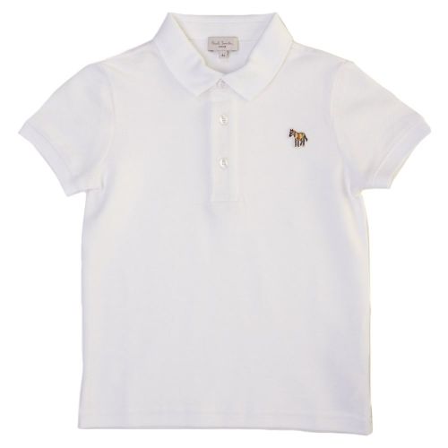 Boys White Luciano S/s Polo Shirt 61896 by Paul Smith Junior from Hurleys