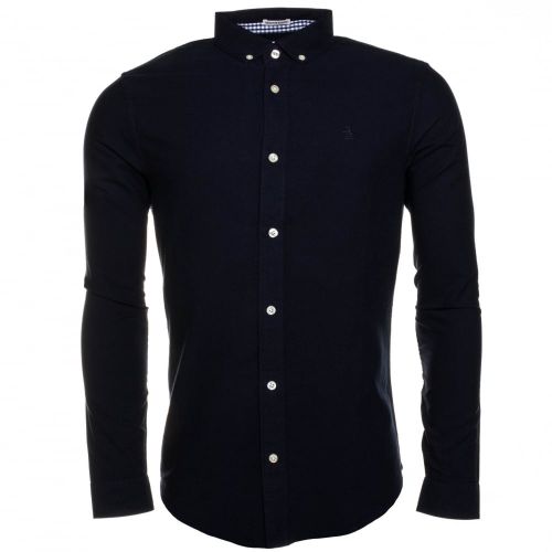 Mens Dark Sapphire Oxford Slim Fit L/s Shirt 61638 by Original Penguin from Hurleys