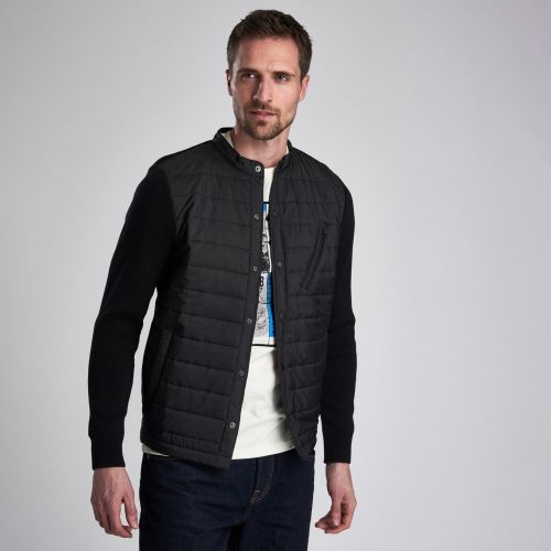 Mens Black Circuit Baffle Knitted Jacket 46532 by Barbour International from Hurleys