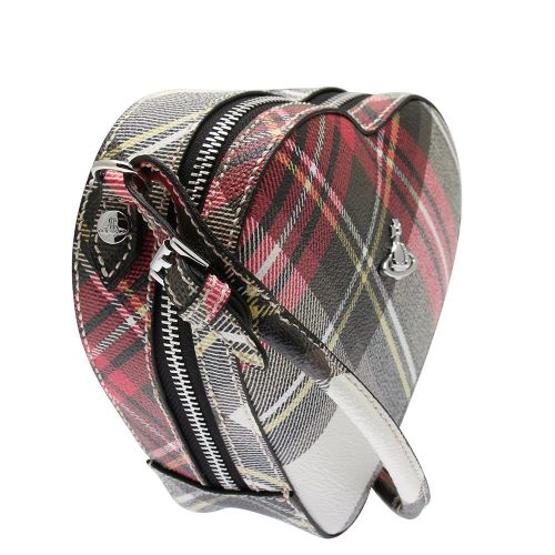 Womens New Exhibition Derby Heart Tartan Crossbody Bag 79369 by Vivienne Westwood from Hurleys