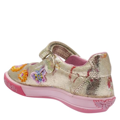Girls Gold Clemantis Dolly Shoes (24-33) 39335 by Lelli Kelly from Hurleys