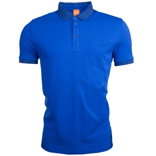 Orange Mens Medium Blue Previously Reg S/s Polo Shirt 25173 by BOSS from Hurleys