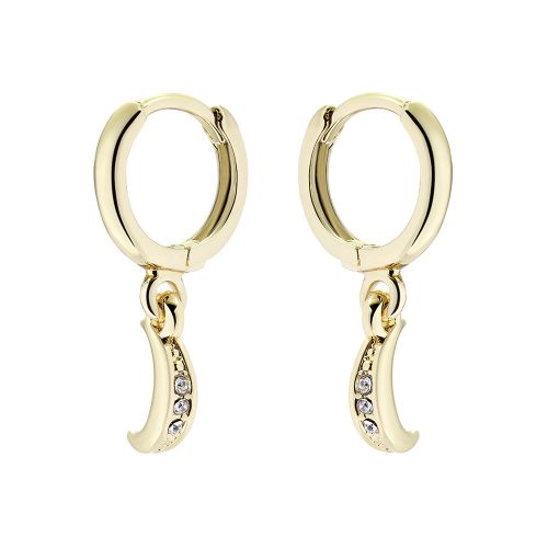Womens Gold/Crystal Marlaan Crescent Earrings 76335 by Ted Baker from Hurleys