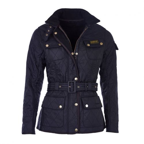 Womens Black Polarquilt Jacket 93229 by Barbour International from Hurleys