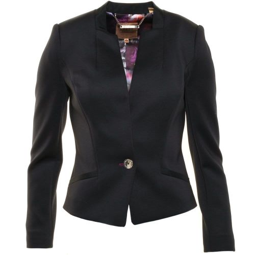 Womens Black Chaya Neoprene Suit Jacket 7596 by Ted Baker from Hurleys