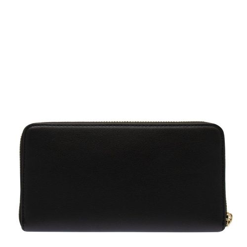 Womens Black Plated Logo Zip Around Purse 82250 by Love Moschino from Hurleys