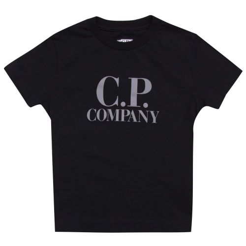 Boys Black CP Company Back Print S/s T Shirt 21124 by C.P. Company Undersixteen from Hurleys