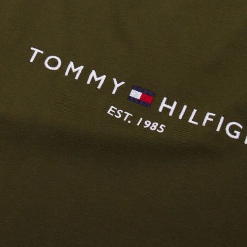 Mens Olivewood Tommy Logo S/s T Shirt 93901 by Tommy Hilfiger from Hurleys