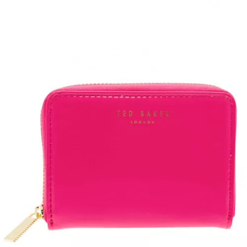 Womens Bright Pink Omarion Patent Small Purse 18675 by Ted Baker from Hurleys