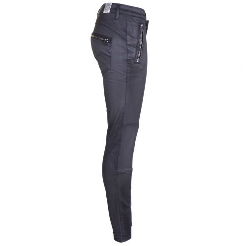 Womens Black Wash Elitayr Skinny Biker Fit Jeans 67703 by Replay from Hurleys
