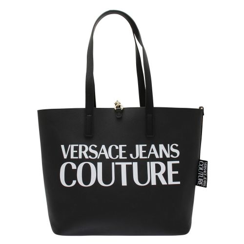 Womens Black Jewel Branded Reversible Shopper 55138 by Versace Jeans Couture from Hurleys