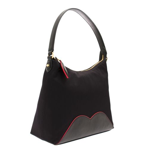 Womens Black/Scarlet Cupids Bow Lucilla Bag 34885 by Lulu Guinness from Hurleys