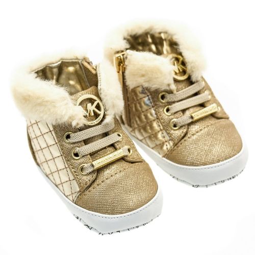 Baby Gold Zia Lee Hi Top Trainers (16-19) 68759 by Michael Kors from Hurleys
