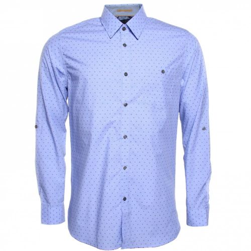 Mens Blue Gudmood L/s Shirt 67446 by Ted Baker from Hurleys