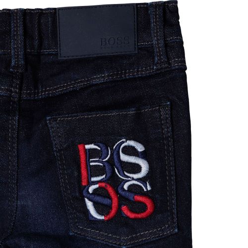Toddler Rinse Wash Embroidered Pocket Jeans 91780 by BOSS from Hurleys