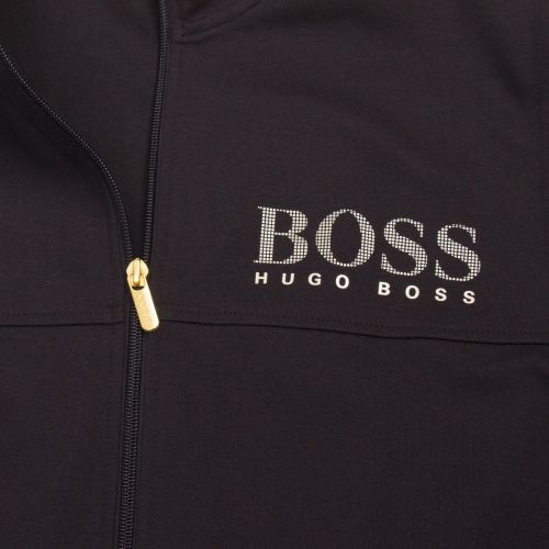Mens Black/Gold Metallic Logo Sweat Jacket 51737 by BOSS from Hurleys