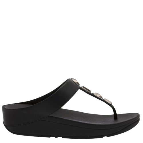 FitFlop Womens Black Roka™ Toe-Thong Sandals 23810 by FitFlop from Hurleys