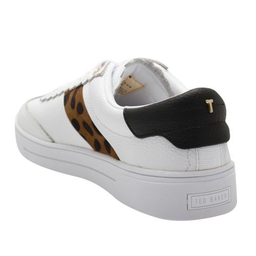 Womens White Allvap Retro Scallop Trainers 81754 by Ted Baker from Hurleys