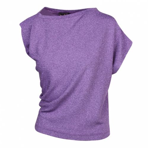 Anglomania Womens Lilac Hebo Asymmetric S/s T Shirt 47240 by Vivienne Westwood from Hurleys