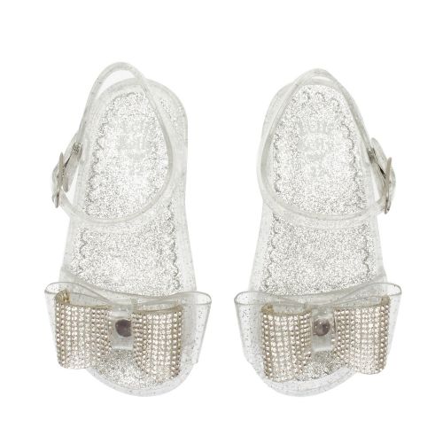 Baby Silver Bow Jelly Sandals (22-27) 58727 by Lelli Kelly from Hurleys