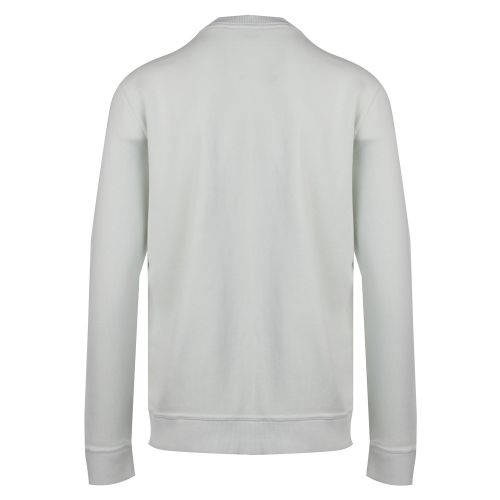 Casual Mens Pistachio Weave Logo Crew Sweat Top 37624 by BOSS from Hurleys