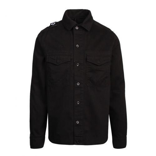 Mens Jet Black Two Pocket GD Overshirt 94947 by MA.STRUM from Hurleys