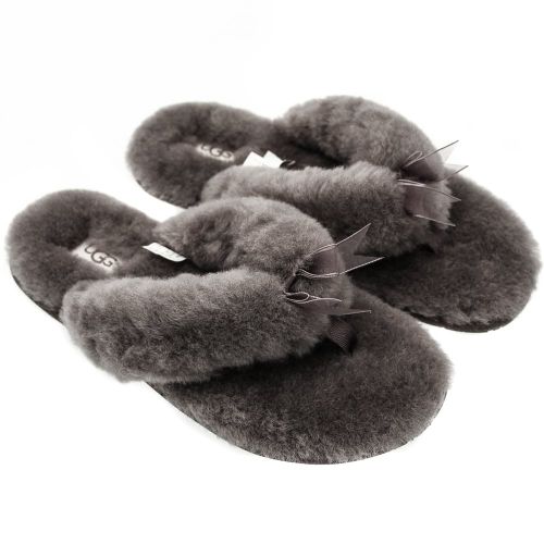 Womens Grey Fluff Flip Flop II Slippers 60939 by UGG from Hurleys