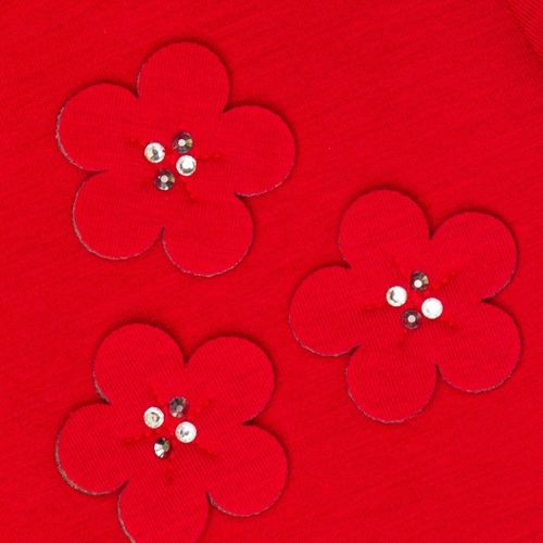 Girls Red Embroidered Flower Dress 12680 by Mayoral from Hurleys