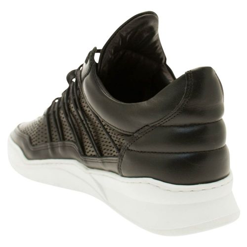 Mens Black Low Top Ghost Cane Trainers 15803 by Filling Pieces from Hurleys