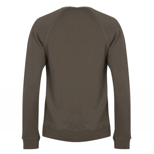 Casual Mens Dark Green Wyan Crew Sweat Top 26351 by BOSS from Hurleys