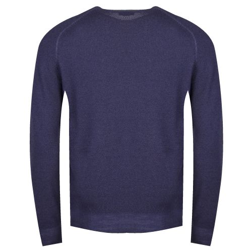 Casual Mens Navy Akusto Crew Neck Knitted Jumper 34422 by BOSS from Hurleys