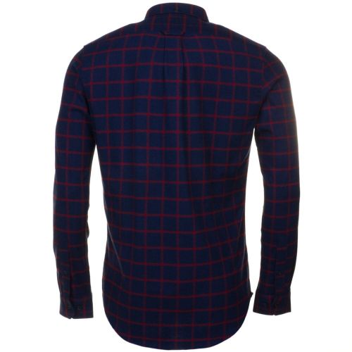 Mens Yale Geller Check Slim Fit L/s Shirt 63648 by Farah from Hurleys