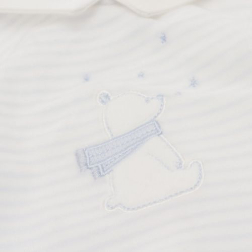 Baby Sky Striped Babygrow 29732 by Mayoral from Hurleys