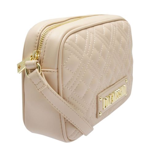 Womens Natural Diamond Quilted Camera Bag 89001 by Love Moschino from Hurleys
