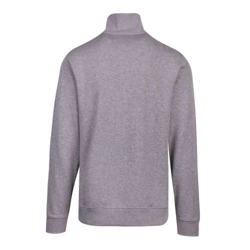 Mens Grey Branded Half Zip Sweat Top 83989 by Lacoste from Hurleys