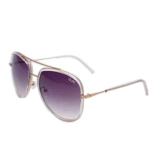 Womens Clear/Brown Needing Fame Sunglasses 29020 by Quay Australia from Hurleys