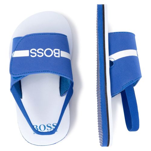 Toddler Electric Blue Aqua Slides (19-26) 103945 by BOSS from Hurleys