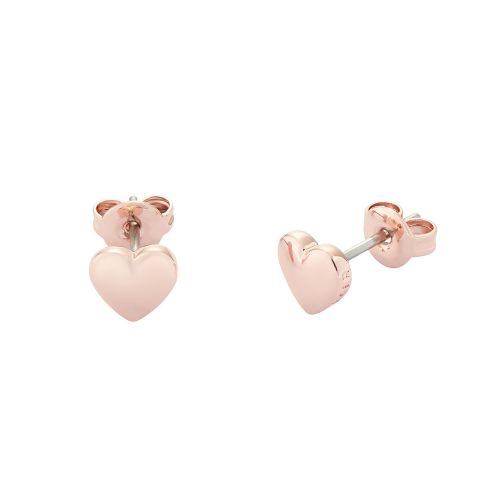 Womens Rose Gold Harly Heart Studs 82679 by Ted Baker from Hurleys