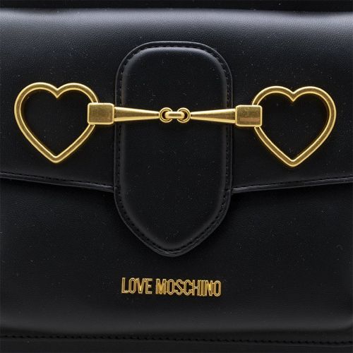 Womens Black Heart Strap Shopper Bag 101390 by Love Moschino from Hurleys