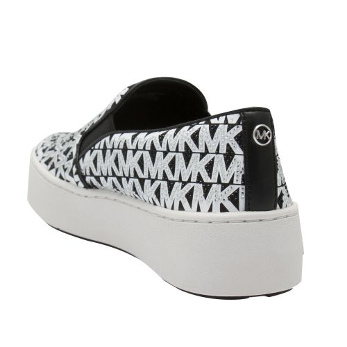 Womens Black Trent Graphic Logo Slip On Trainers 44267 by Michael Kors from Hurleys