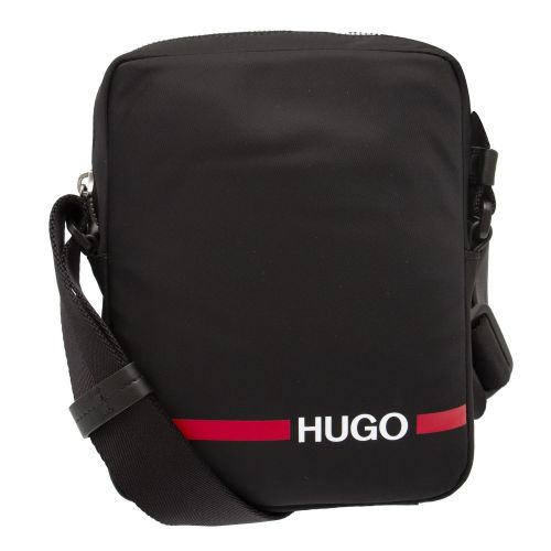 Mens Black Record Small Crossbody Bag 73492 by HUGO from Hurleys